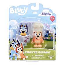 BLUEY FIGURES FANCY RESTAURANT 2PK