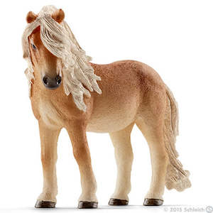 Animals: Schleich Icelandic Pony Mare (Yellow Dot)