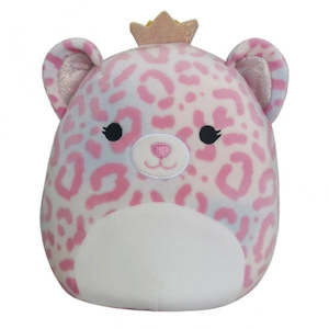 Squishmellows Brandi The Pink Leopard With Crown 7.5 inch