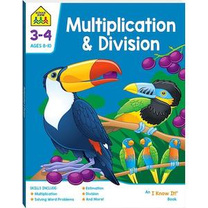 School Zone: School Zone Multiplication & Division Activity Book