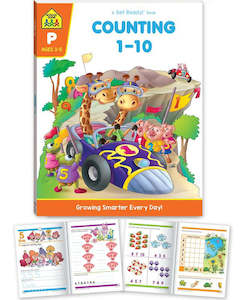 School Zone: School Zone Get Ready Counting 1-10 Activity Book