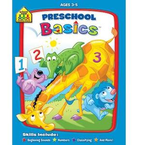 School Zone Basics Deluxe Preschool Activity Book