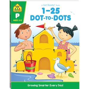 School Zone Get Ready 1-25 Dot-To-Dot Activity Book