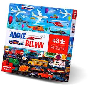 Crocodile Creek: Crocodile Creek Above + Below Things That Go! 48pc Puzzle