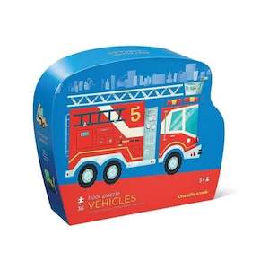 Crocodile Creek: Crocodile Creek Fire Truck Floor Puzzle 36pc