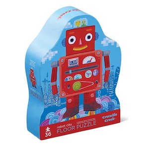 Croc Creek Robot Shaped Puzzle 36pc