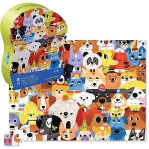 Crocodile Creek: Croc Creek Shaped Puzzle Box Lots Of Dogs