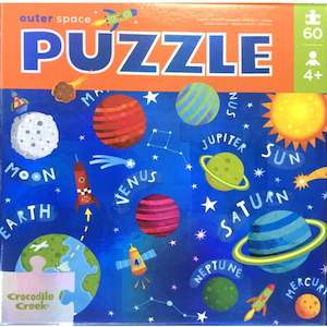 Crocodile Creek: Crocodile Creek Outer Space Foil Puzzle 60pc