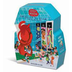 Crocodile Creek: Croc Creek Shaped Puzzle Box 48Pc Museum-Art