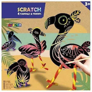 Games 1: Avenir Scratch Art 4 Flamingos & Friends