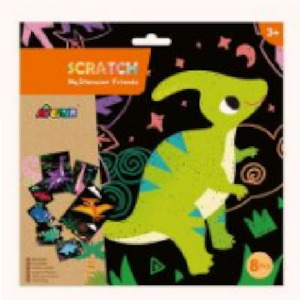 Games 1: Avenir Junior Scratch Art My Dinosaur Friends