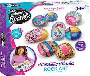 Shimmer: Shimmer And Sparkle Metallic Rock Art