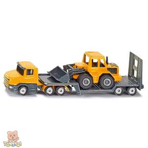 Siku 1616 Scania Low Loader With Front End Loader
