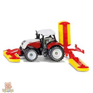 Sale: Siku 1672 Steyr 6230 CVT Tractor with Pottinger Mowers