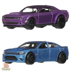 Hot Wheels: Hot Wheels Car Culture 2 Pack 2018 Dodge Challenger SRT Demon and 2015 Dodge Charger SRT