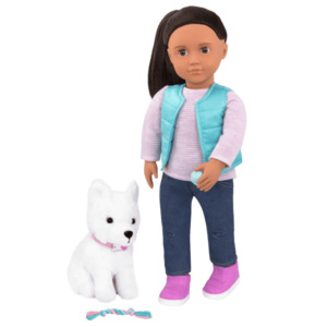 Our Generation 18inch Professional Dog Trainer Cassie