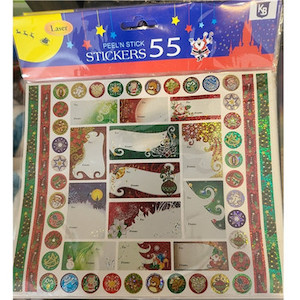 Xmas Laser Sticker Sheet