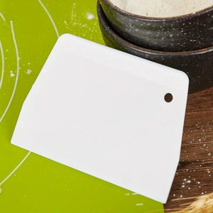 Products: White Plastic Buttercream Scraper Small