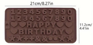 Products: Happy Birthday Chocolate Mould