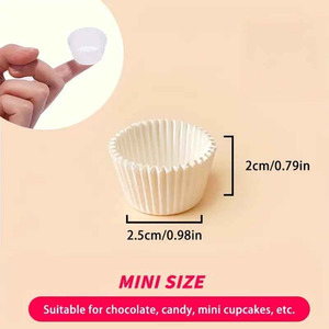 White Petit Fours Mini Cups - Approx 20 Pieces