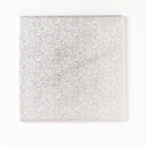 Products: 7 Inch Masonite Silver Square Cake Board