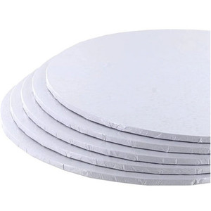 6 Inch White Round Cake Board - 6mm Masonite