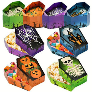 Products: Halloween Coffin Treat Boxes – 8 Pack