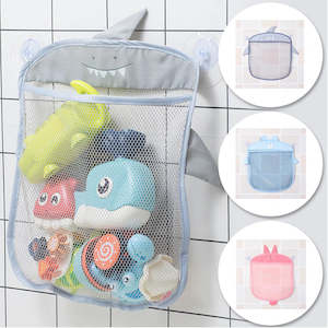Bath Toys: Cartoon Animal Shapes Baby Bathroom Mesh Bag For Bath Toys