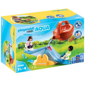 Bath Toys: Playmobil 1.2.3. Water Seesaw with Watering Can