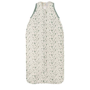 Toys Over 80: Woolbabe Duvet Front Zip Sleeping Bag - Limited Edition - Sage Bugs 3-24 months