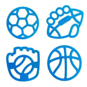 Lunch Box And Water Bottle: Lunch Punch Sandwich Cutters - Sporty Set