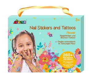 Toys Under 10: Avenir Nail Stickers And Tattoos Flower