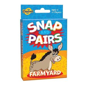 Wooden Train Set Car Play Set Train Set Toytime Nz: Cheatwell Card Game - Snap And Pairs Farmyard