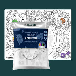 HeyDoodle - Sensory Playmat - Alphabet Soup