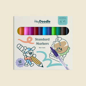 Hey Doodle - Standard Markers 12pk