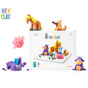 Art Craft: Hey Clay - Animals (15 Cans)