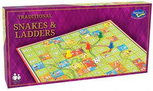 Board Games: Holdson Traditional Games Snakes & Ladders
