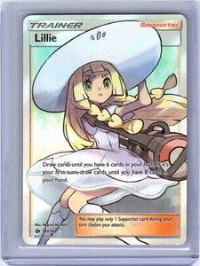 Pokemon Single Lillie (Full Art) Sun & Moon Base Set Ultra Rare 147