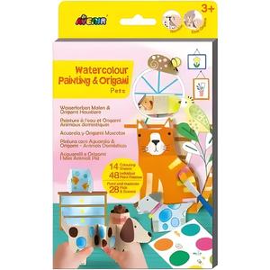 Avenir Watercolour Painting and Origami Pets Craft Kit