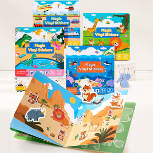 Reusable Sticker Book Educational Activity Book