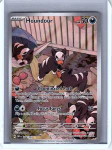 Toys Under 10: Pokemon Single Houndour Obsidian Flames Illustration Rare 204/197