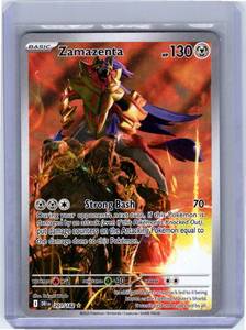 Toys Under 10: Pokemon Single Zamazenta Destined Rivals Illustration Rare 201/182