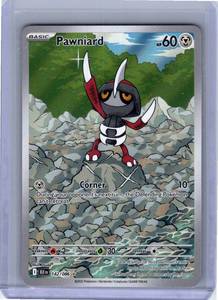 Toys Under 10: Pokemon Single Pawniard Black Bolt Illustration Rare 142/086