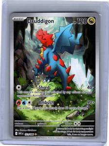Pokemon Single Druddigon White Flare Illustration Rare 151/086