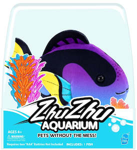 Soft Toys Plushes: ZhuZhu Aquarium: Interactive Plush Fish - Wesley (Series 1)