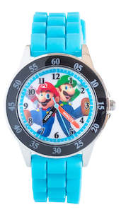 Early Development Toys: Time Teacher: Educational Analogue Watch - Super Mario (Blue/Black)