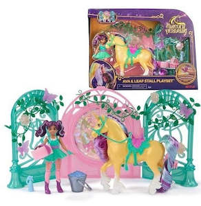 Action Figures Figurines: Unicorn Academy: Ava & Leaf Stall Playset