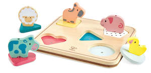 Puzzles Games: Hape: Animal Noise - Wooden Puzzle