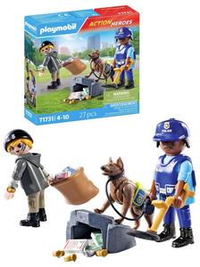 Building Construction Toys: Playmobil: Police Search (71731)