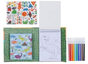 Art Crafts: Tiger Tribe: Colouring Set - Dinosaur
